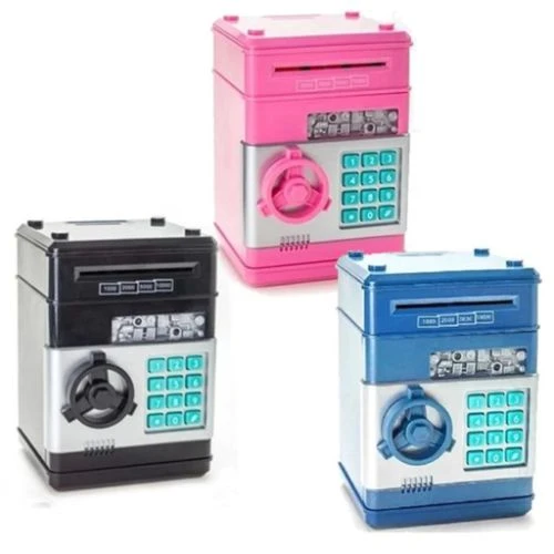 Şifreli Elektronik ATM Kumbara | 4 Renk | Pil Hediyeli