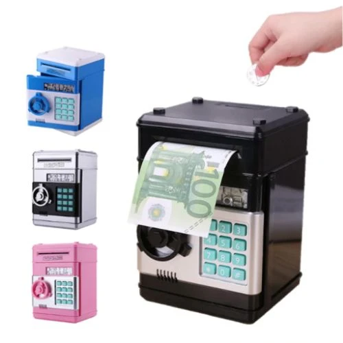 Şifreli Elektronik ATM Kumbara | 4 Renk | Pil Hediyeli