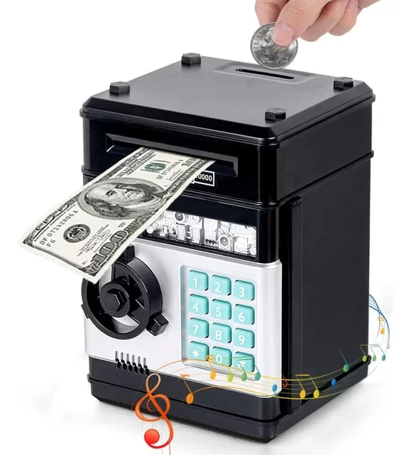 Şifreli Elektronik ATM Kumbara | 4 Renk | Pil Hediyeli